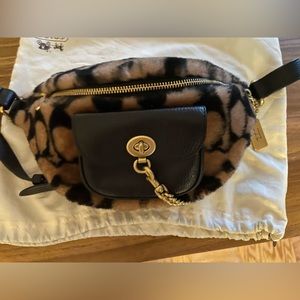 Coach x JLO Shearling Belt bag